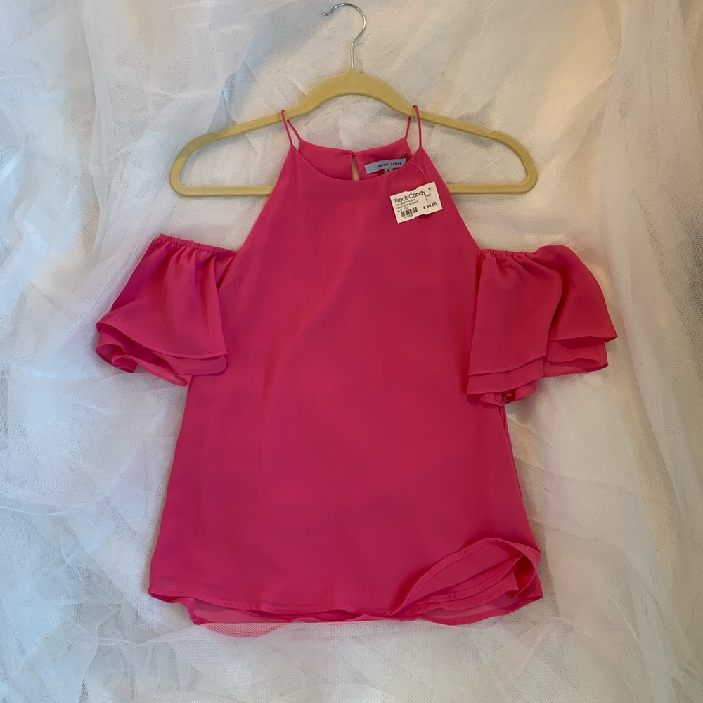 Naked Zebra cold shoulder top, size S